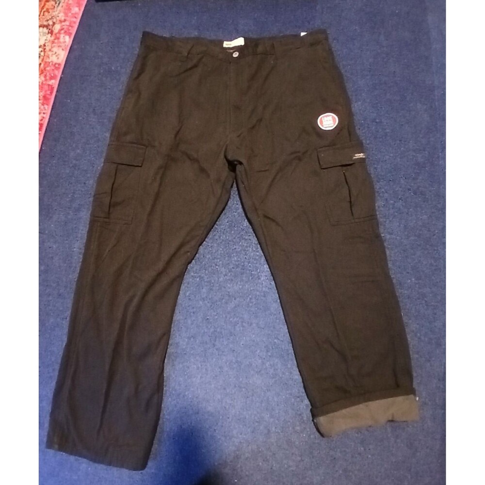 Wrangler Fleece lined Black Relaxed Fit Cargo Pants   42 x 30   NWT